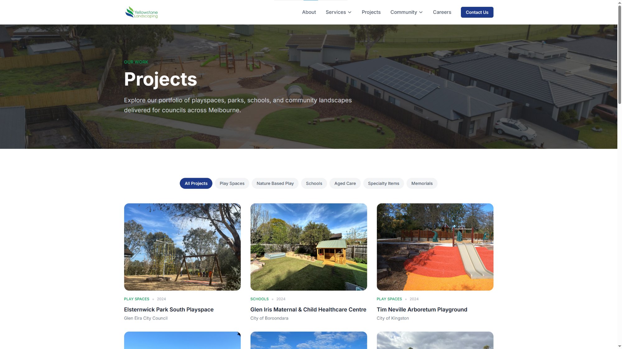 Yellowstone Landscaping - Construction website